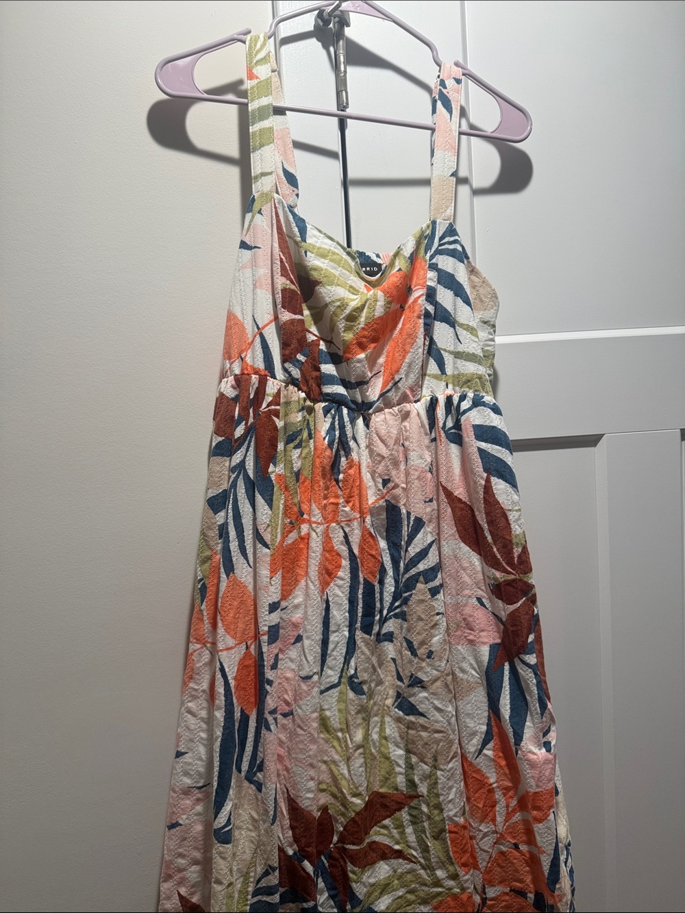 Torrid Floral Leaf Print Sundress - Multicolor